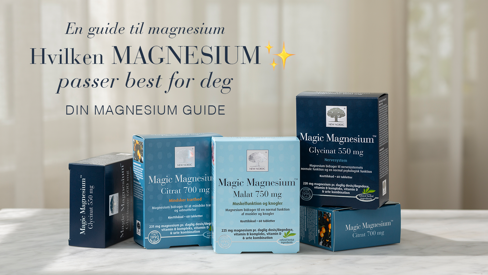 Hvilken type magnesium passer best for deg? | En guide til magnesium